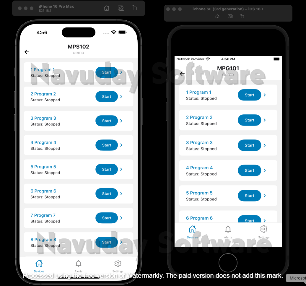 Mobile Application Preview